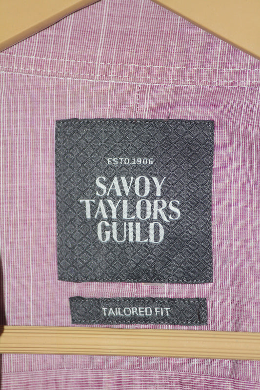 Savoy Taylors Pink Button Down Shirt – Medium (Men)