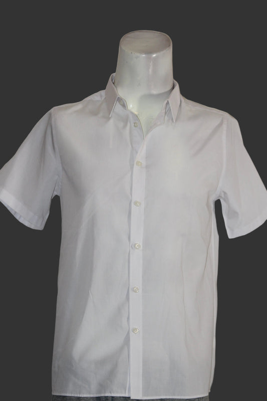 M&S White Half Sleeve Shirt – Small (Men)