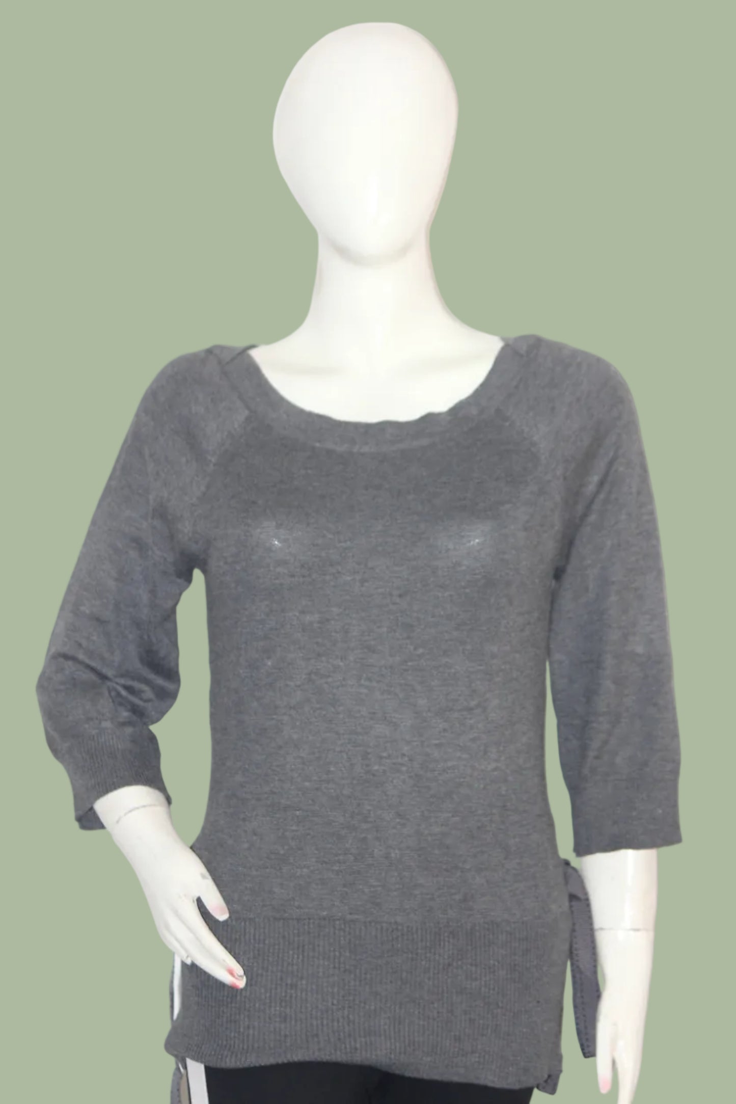 Evie Grey Winter Blouse (Medium)