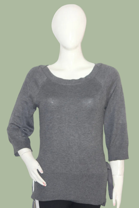 Evie Grey Winter Blouse (Medium)