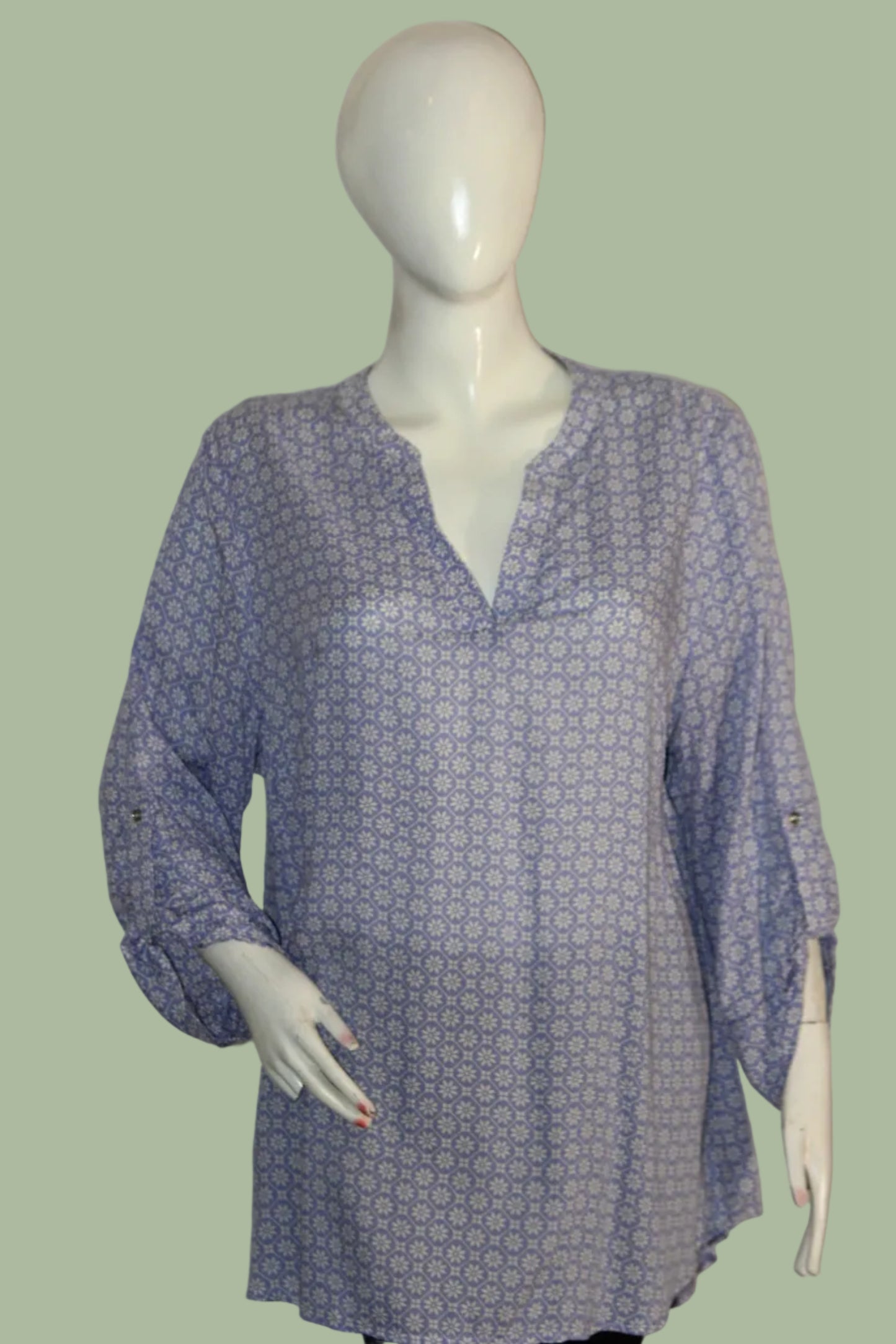 V-Neck Full Sleeves Blouse by George
