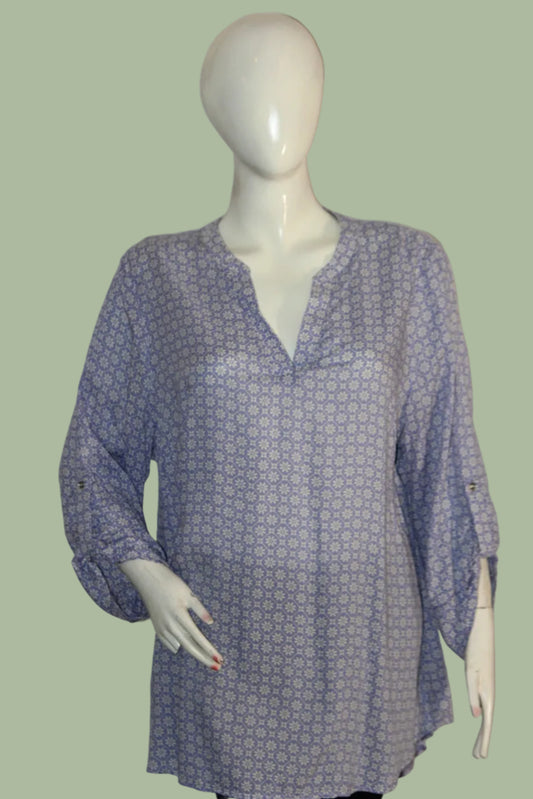 V-Neck Full Sleeves Blouse by George