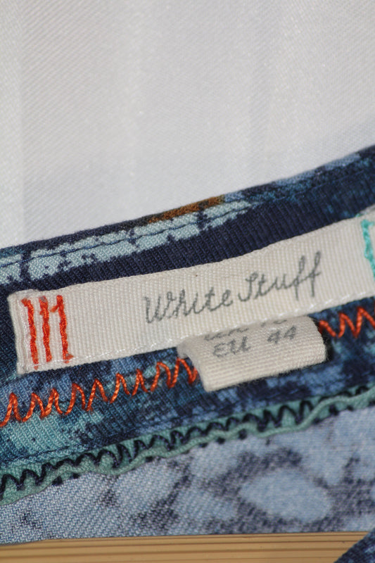 White Stuff Large Blue Lenzing Blouse