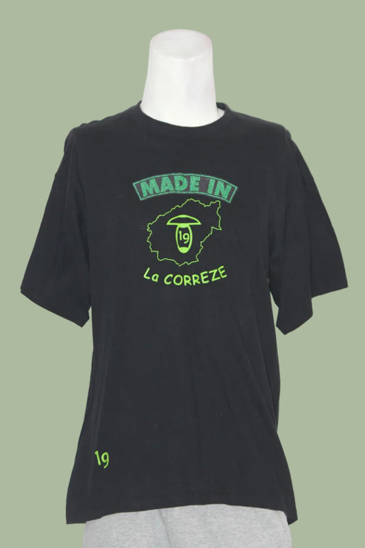B&C Printed Black Tee XL
