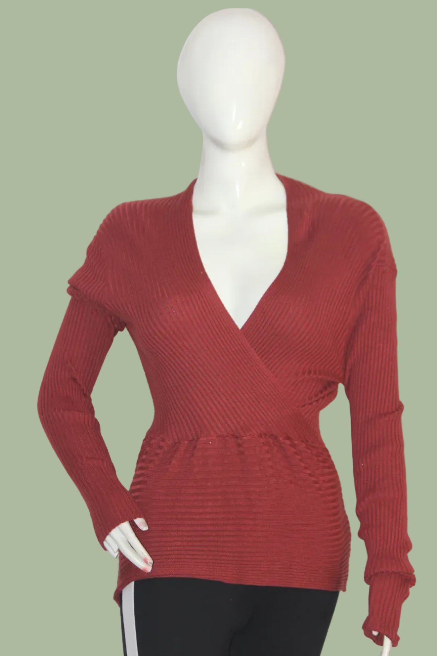 Oasis Maroon Cozy Blouse
