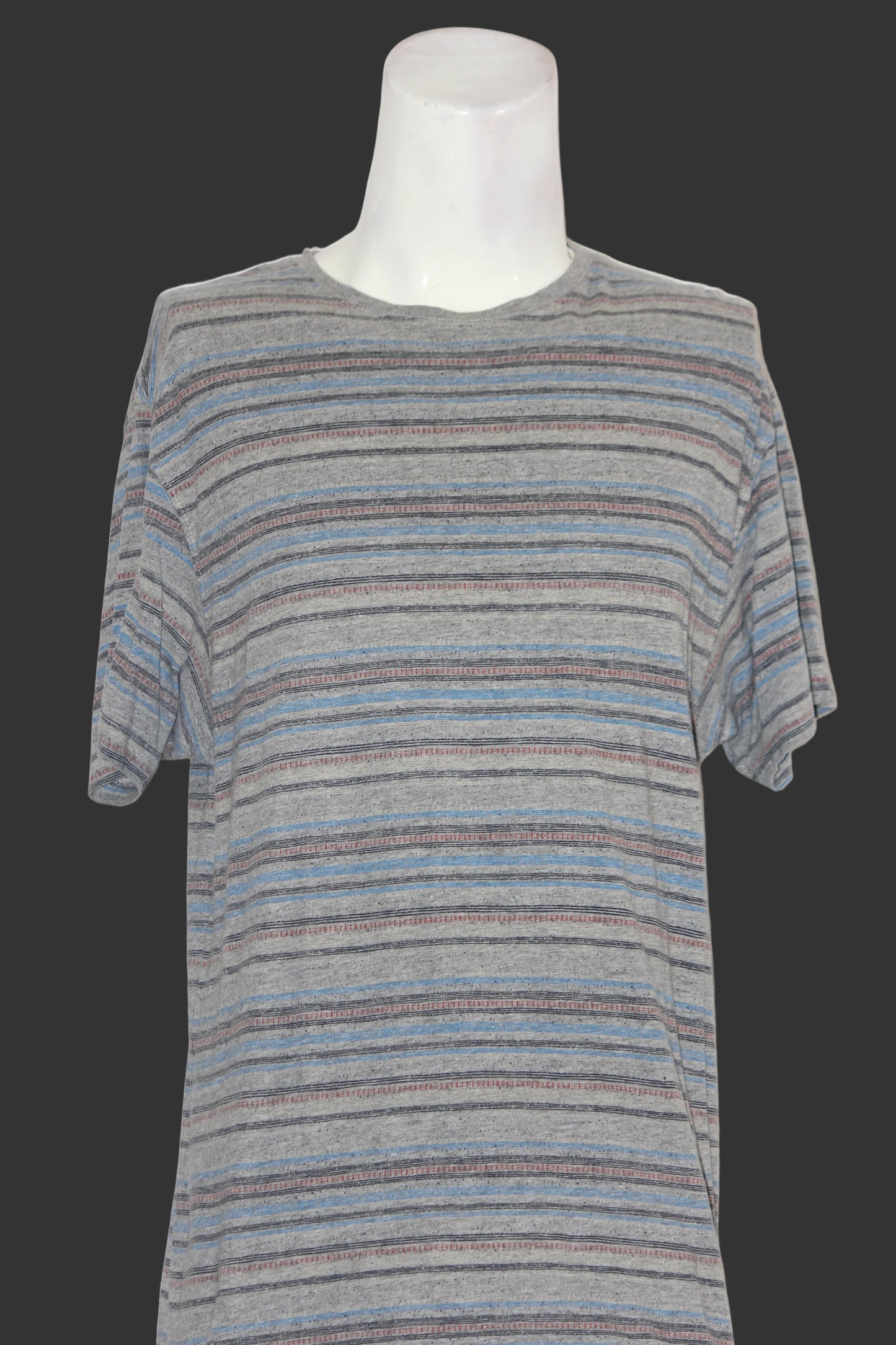 Cargo Bay Grey Striped T-Shirt