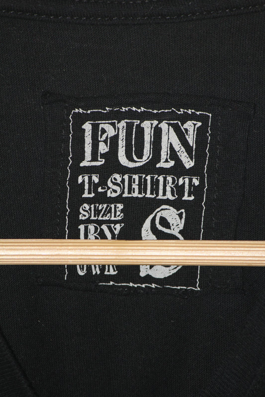 OWK Black Printed T-Shirt