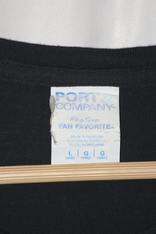Port & Company Black T-Shirt – Large