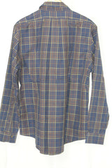 Navy & Brown Checkered Full Sleeve Shirt – Brooks Brothers (Large)