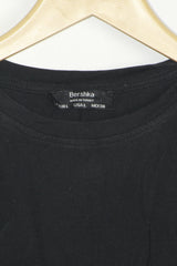 Bershka Classic Black Crop Top - Large