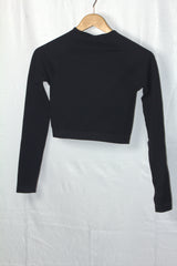 Primark Black "Prince" Crop Top - XS