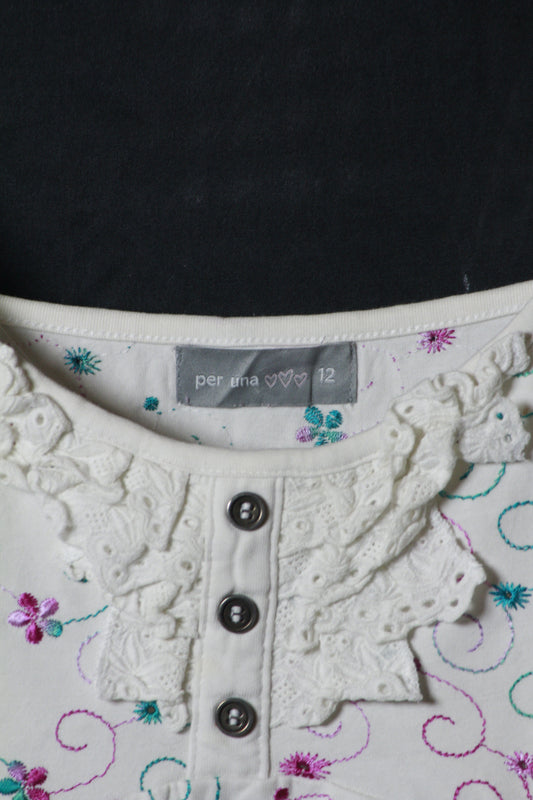 Per Una White Sleeveless Crop Top - Medium