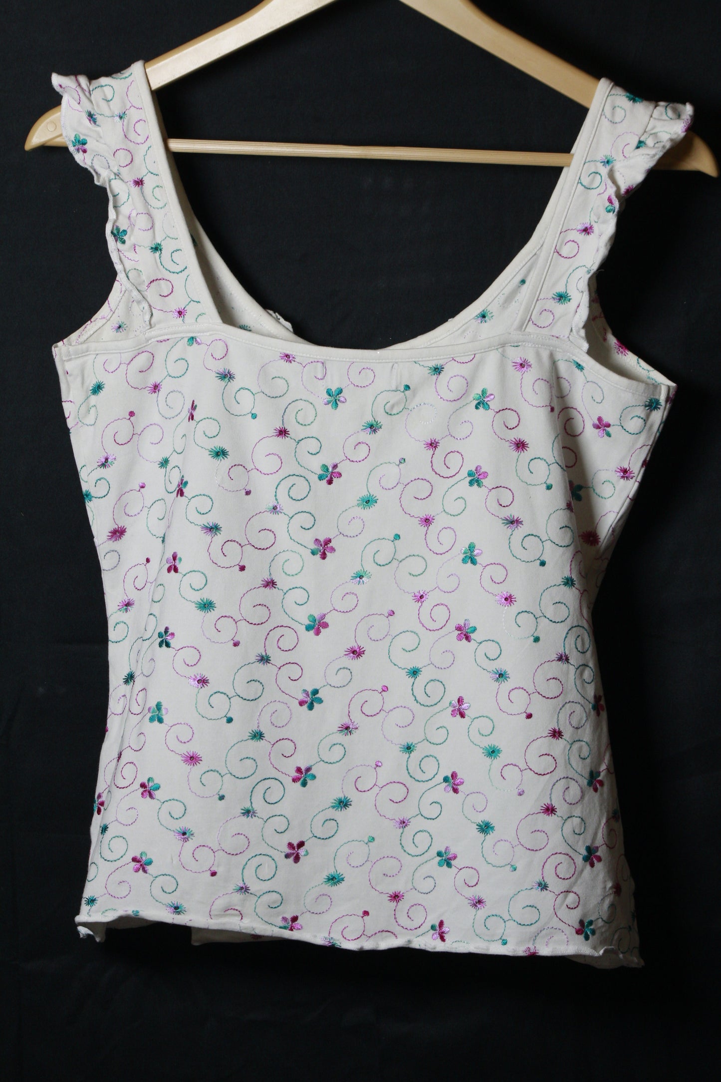 Per Una White Sleeveless Crop Top - Medium