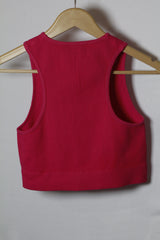 Dunnes Pink Sleeveless Crop Top - XS