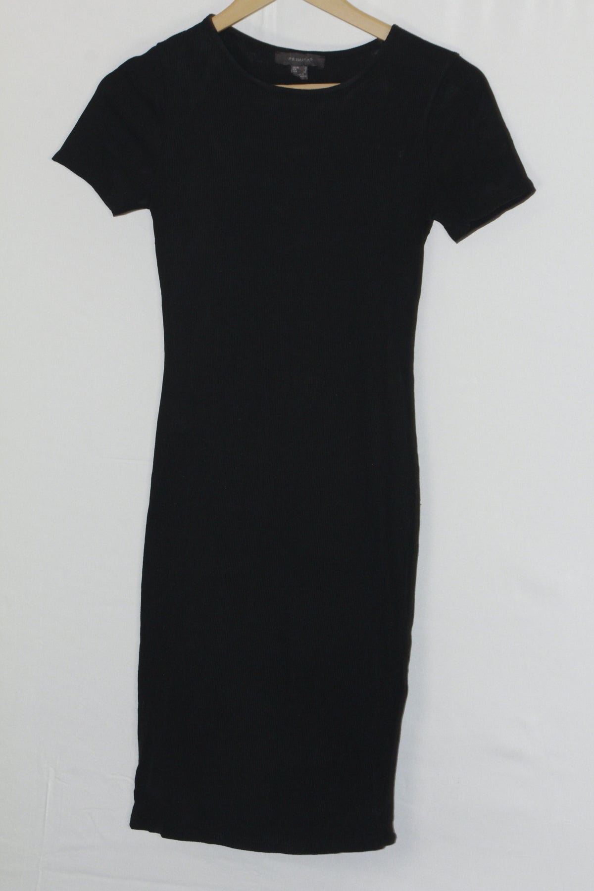 Primark Black Half-Sleeve Bodycon small