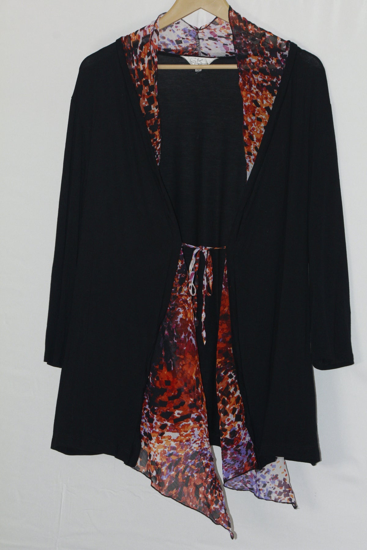 G.K Black Floral Cape