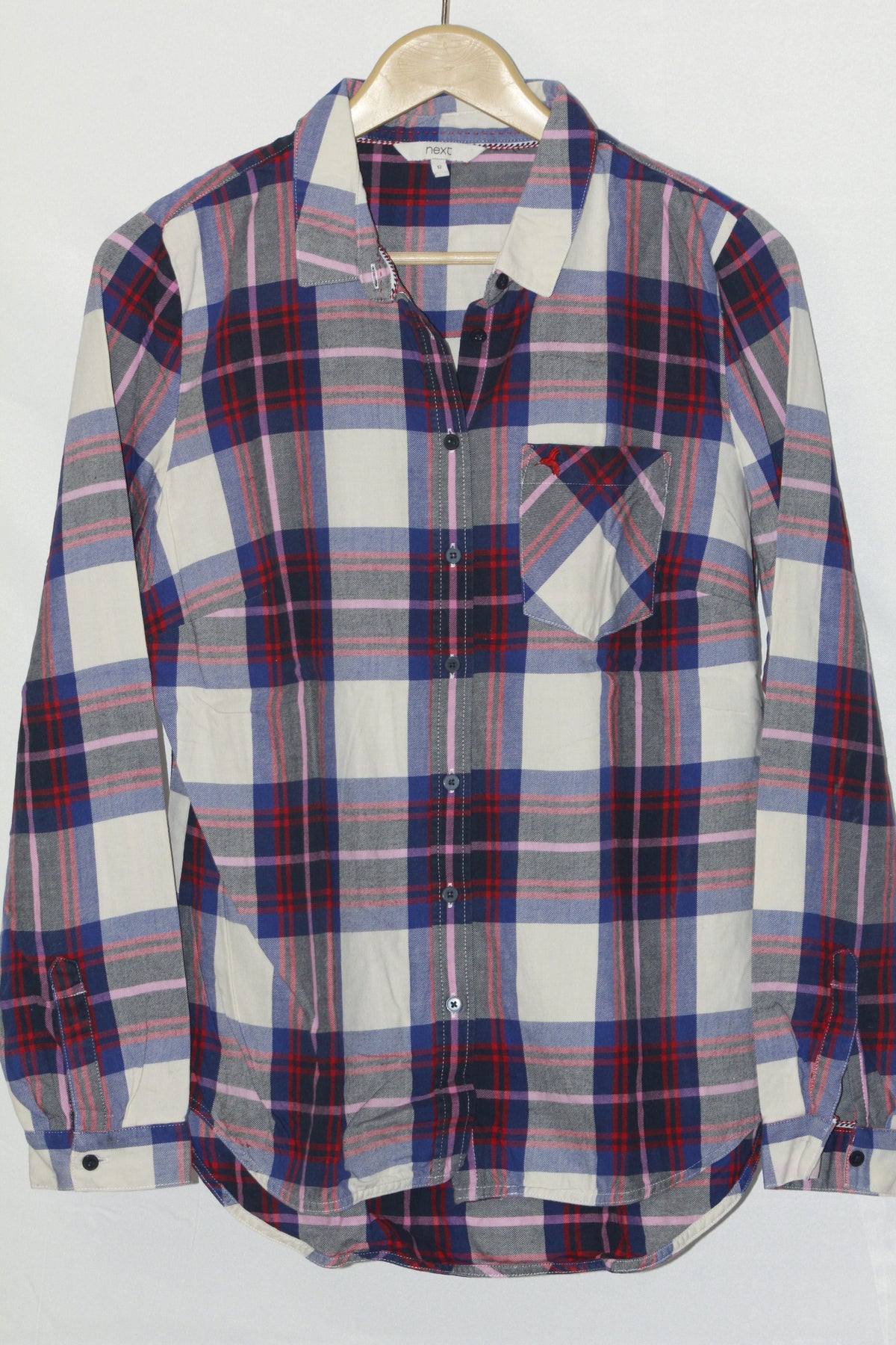 Modern Plaid – Next Blue & White Checkered Button Down Shirt