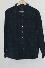 Emerald Plaid – Relaxed Fit Green Checkered Button Down Shirt by Crew Clothing Company