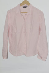 Blush Statement – M&S Pink Button Down Shirt