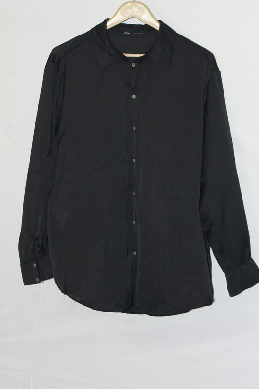 Classic Black – Zara Full Sleeve Button Down Shirt