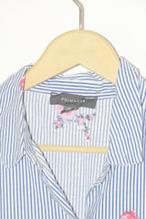 Striped Blossom – Primark White & Blue Button Down Shirt