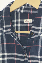 Plaid Noir – Hollister Black Checkered Button Down Shirt