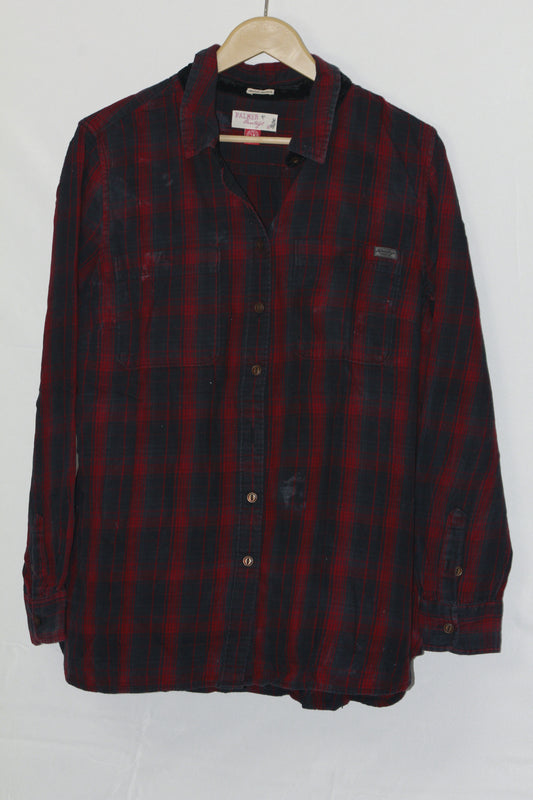 Midnight Lining – Flamer Black & Red Button Down Shirt