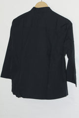 Sleek Noir – Amaranto Black Button Down Shirt