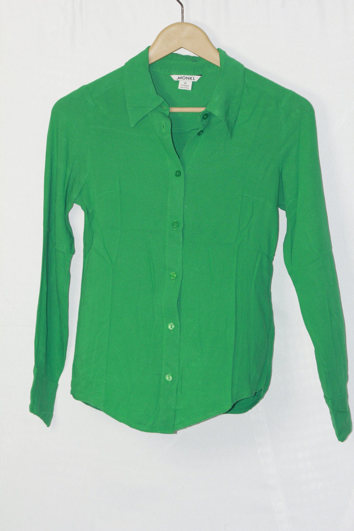 Minimalist Chic – Monkl Green Button Down Shirt