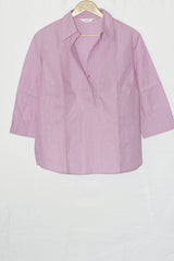 Pretty in Pink: Cotton Full-Sleeve Blouse-Large