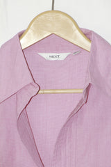 Pretty in Pink: Cotton Full-Sleeve Blouse-Large