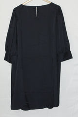 Timeless Noir: Black Full-Sleeve Blouse-XL