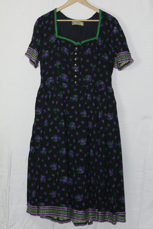 Hock Black Floral Dress