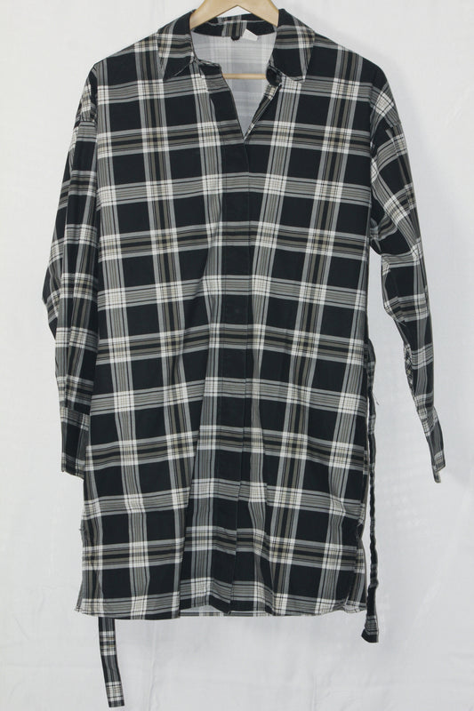 Thriftyfy Black & White Checkered Dress