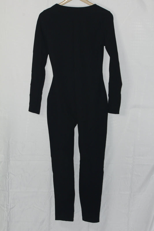 Thriftyfy Black Full-Sleeve Jumpsuit