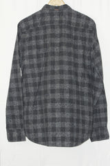 Boss Grey Checkered Button-Down Shirt