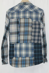 Diesel Checkered Shirt – White & Blue