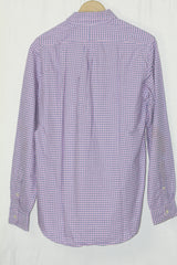 Ralph Lauren Checkered Button-Down Shirt – Blue & White