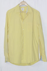 Society of Threads Yellow Full Sleeve Button-Down Shirt