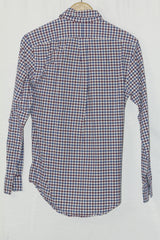 Ralph Lauren White & Blue Checkered Button-Down Shirt