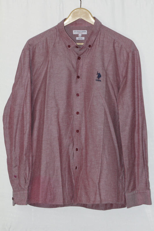 U.S. Polo Assn. Pink Full Sleeve Button-Down Shirt