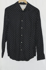 M&S Autograph Black Mix Button-Down Shirt