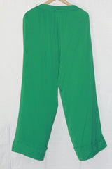 Primark Green Stretch Palazzo Pant (Large)