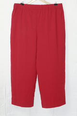 M&S Red Long Palazzo Pant (XL)