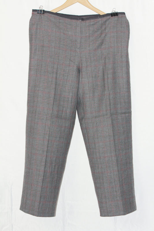 Thriftyfy Grey Straight Pant - Large