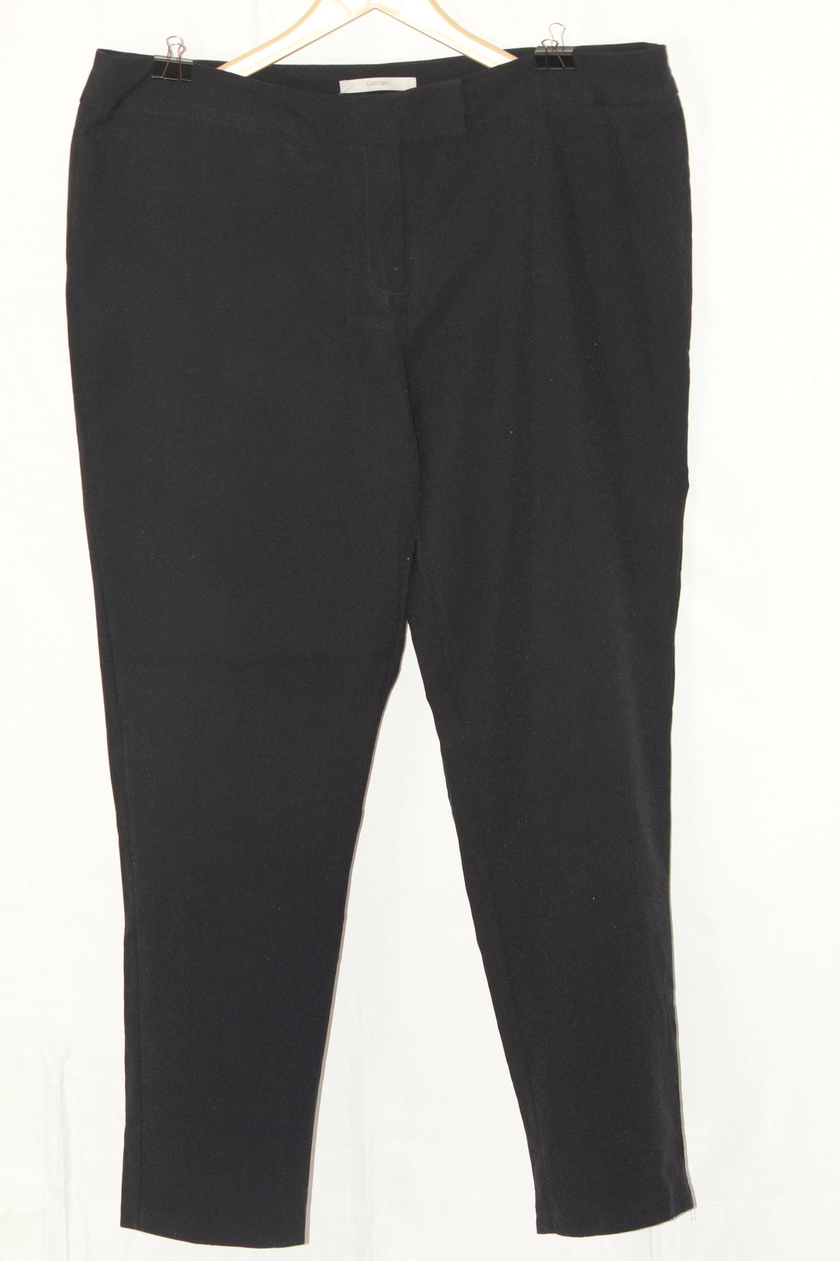 George Black Straight Pants - Large