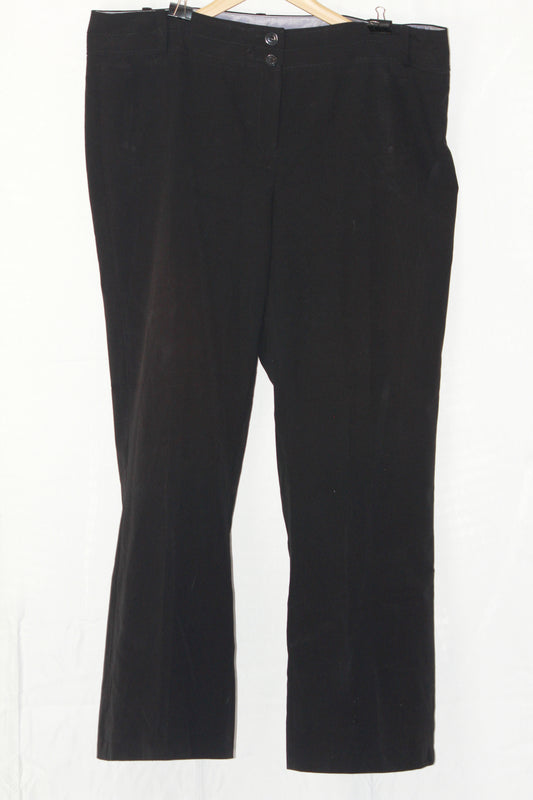 George Black Straight Pant - Large