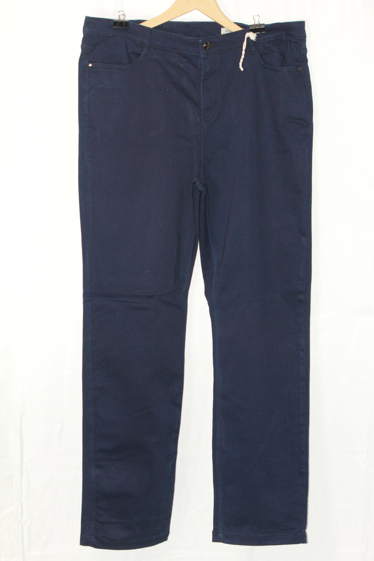 M&S Blue Straight Pant - Large