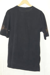 Thriftyfy Black Printed T-Shirt