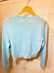 H&M Blue Winter Crop Top